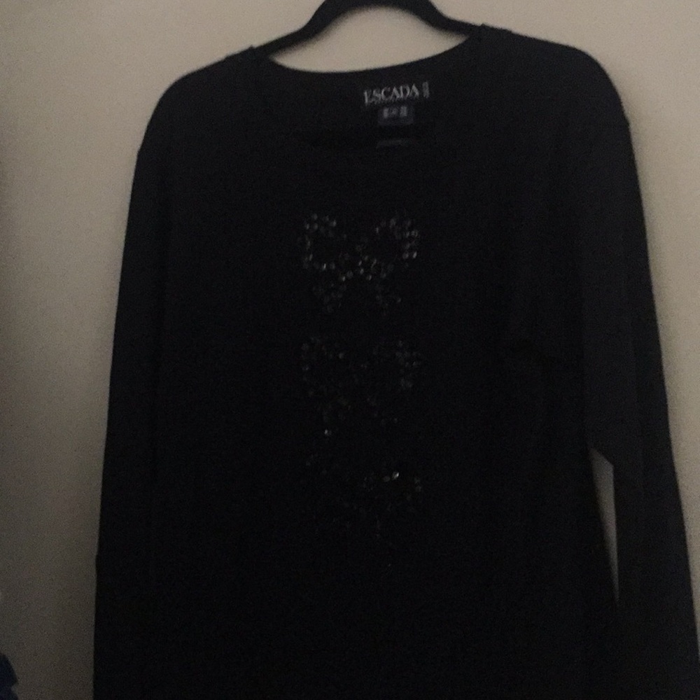 Escada sequined bows sweater